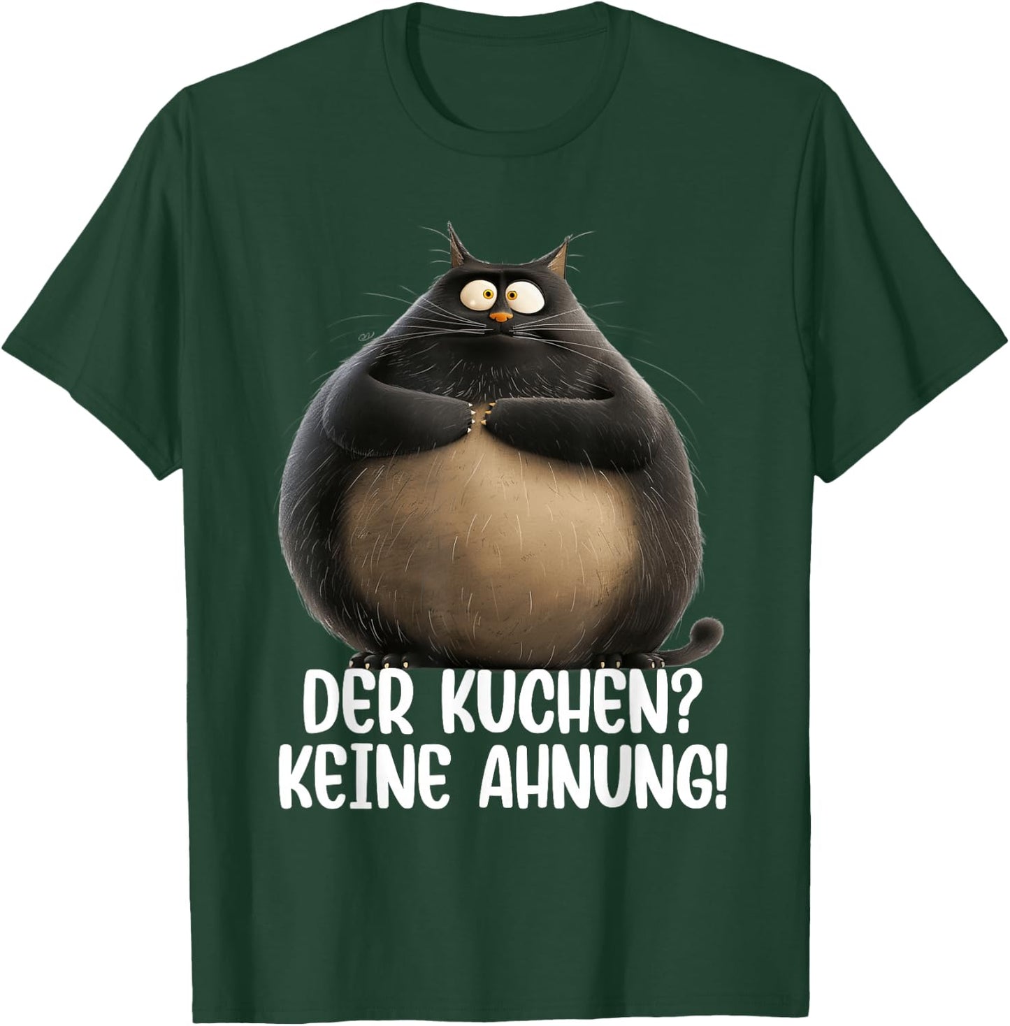 Cat Cat Owner Funny Saying "Dicker Kater" Fun , black T-Shirt - T-Shirt | Forest