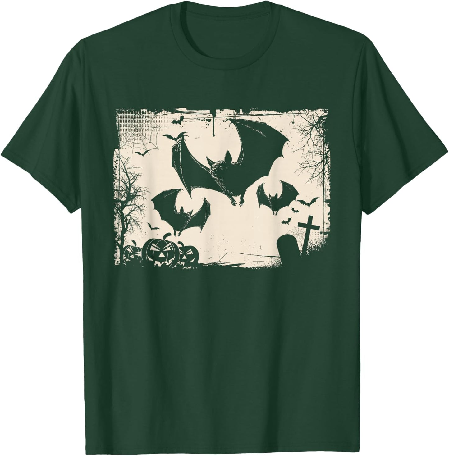 Gothic Bat Dark Art Horror Vintage Grunge T-Shirt - T-Shirt | Forest