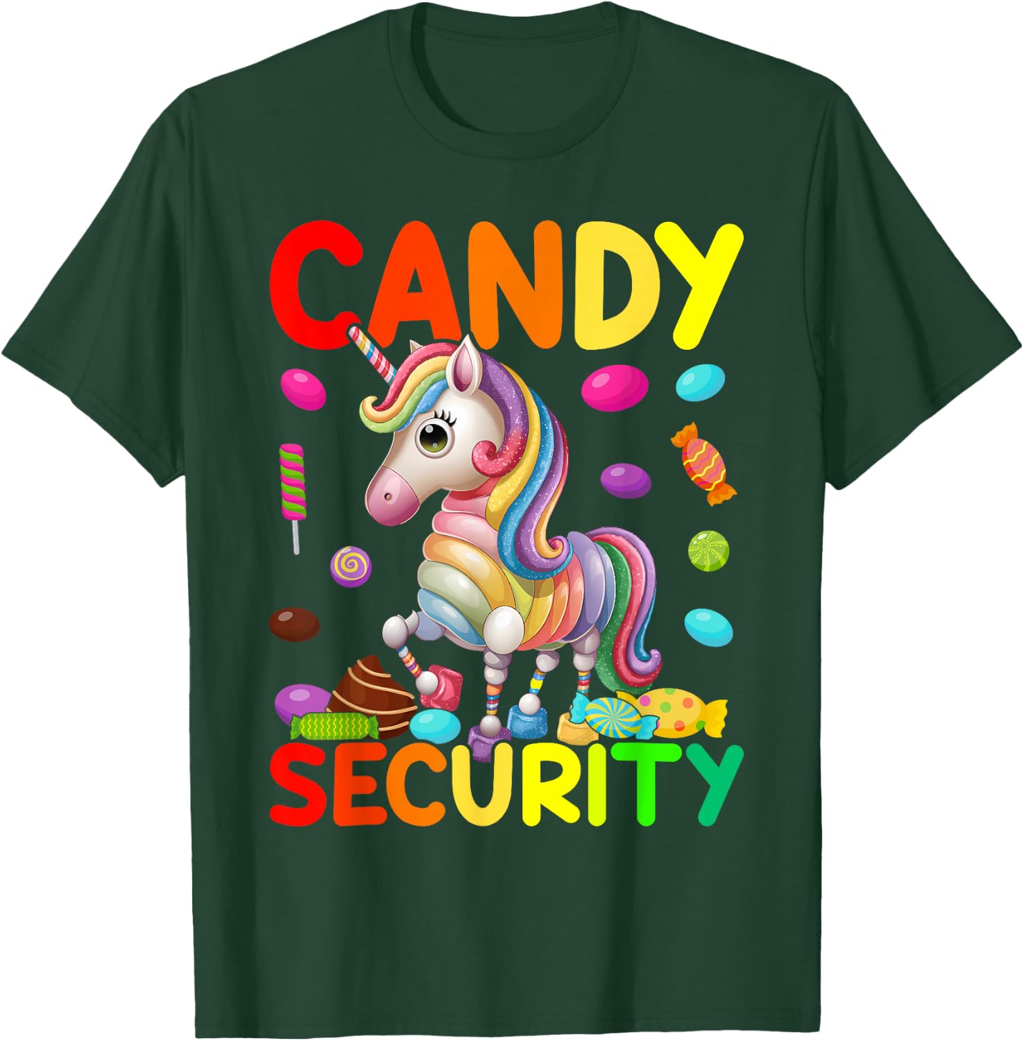 Candy Land Costumes Candy Land Candy Security T-Shirt - T-Shirt | Forest