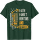 Faith Family Hunting Freedom - Christian Archery Bow Hunting T-Shirt - T-Shirt | Forest