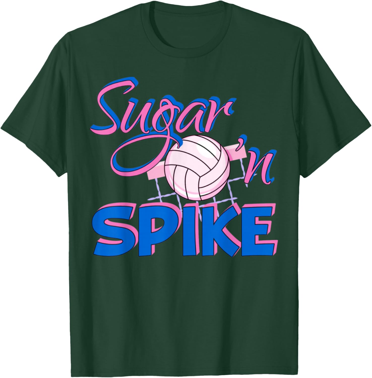 Sugar Spike Volleyball T-Shirt - T-Shirt | Forest