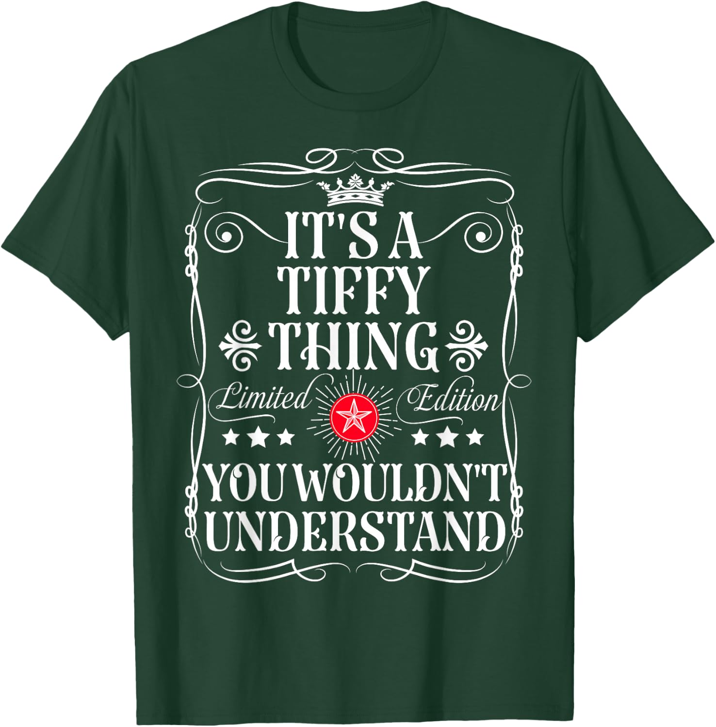 Tiffy Name It's A Tiffy Thing You Wouldn't Understand , black T-Shirt - T-Shirt | Forest