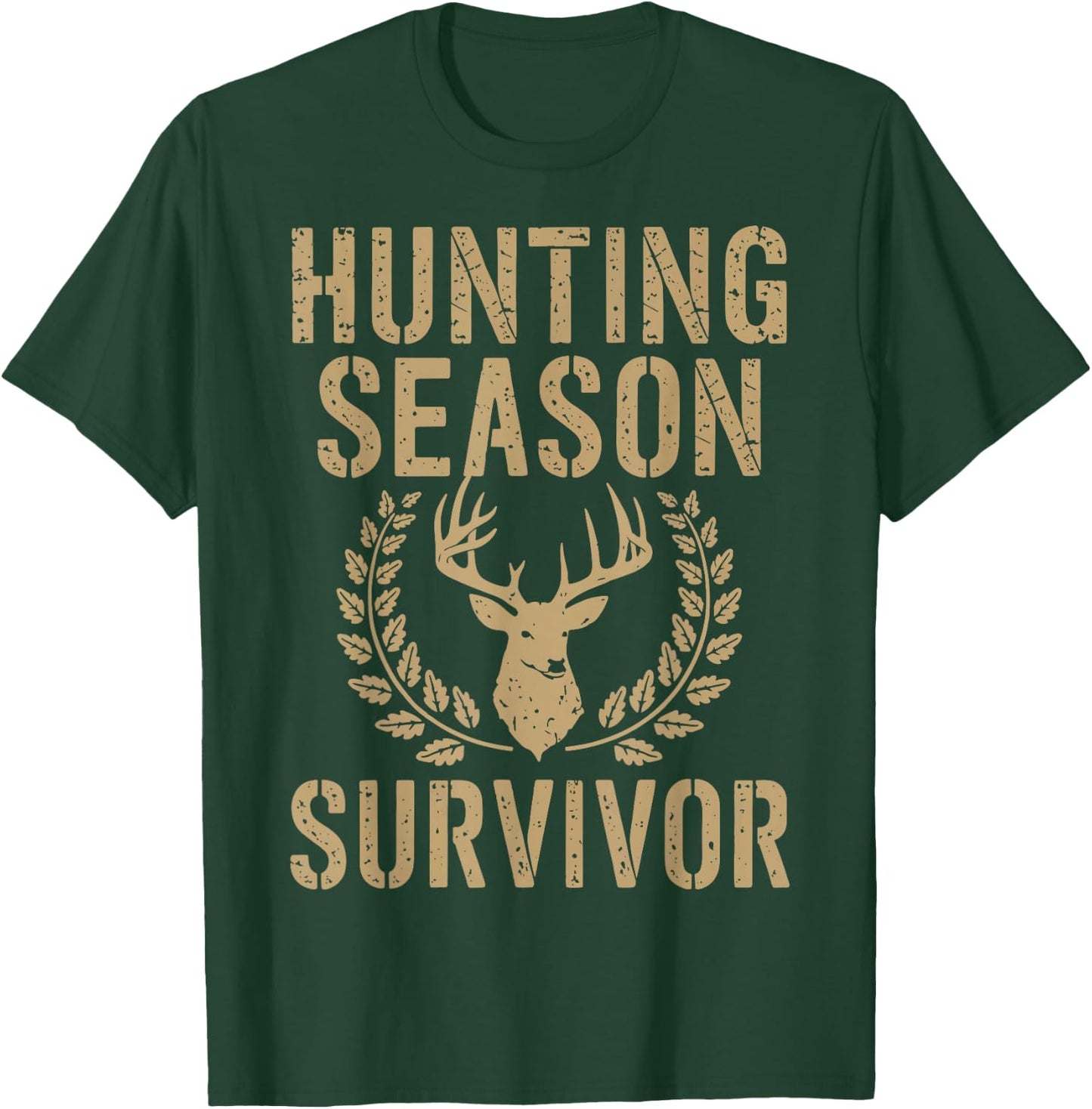 Hunting Season Survivor T-Shirt - T-Shirt | Forest