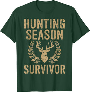 Hunting Season Survivor T-Shirt - T-Shirt | Forest