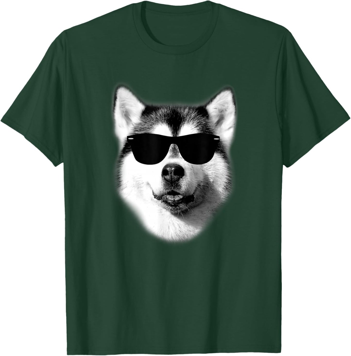 Cool Siberian Husky T Shirt Gift Women Boys & Girls T-Shirt - T-Shirt | Forest