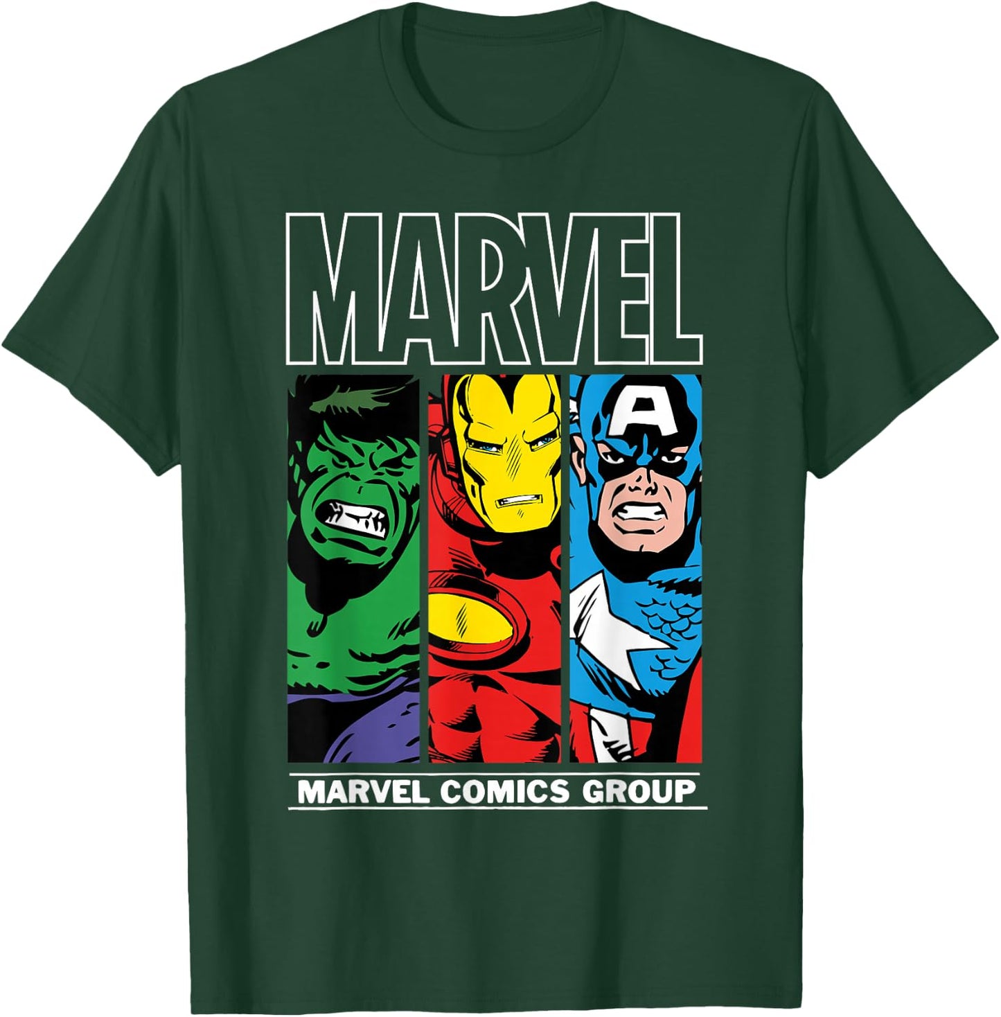 Marvel Heroes Hulk, Iron Man, Captain America T-Shirt - T-Shirt | Forest
