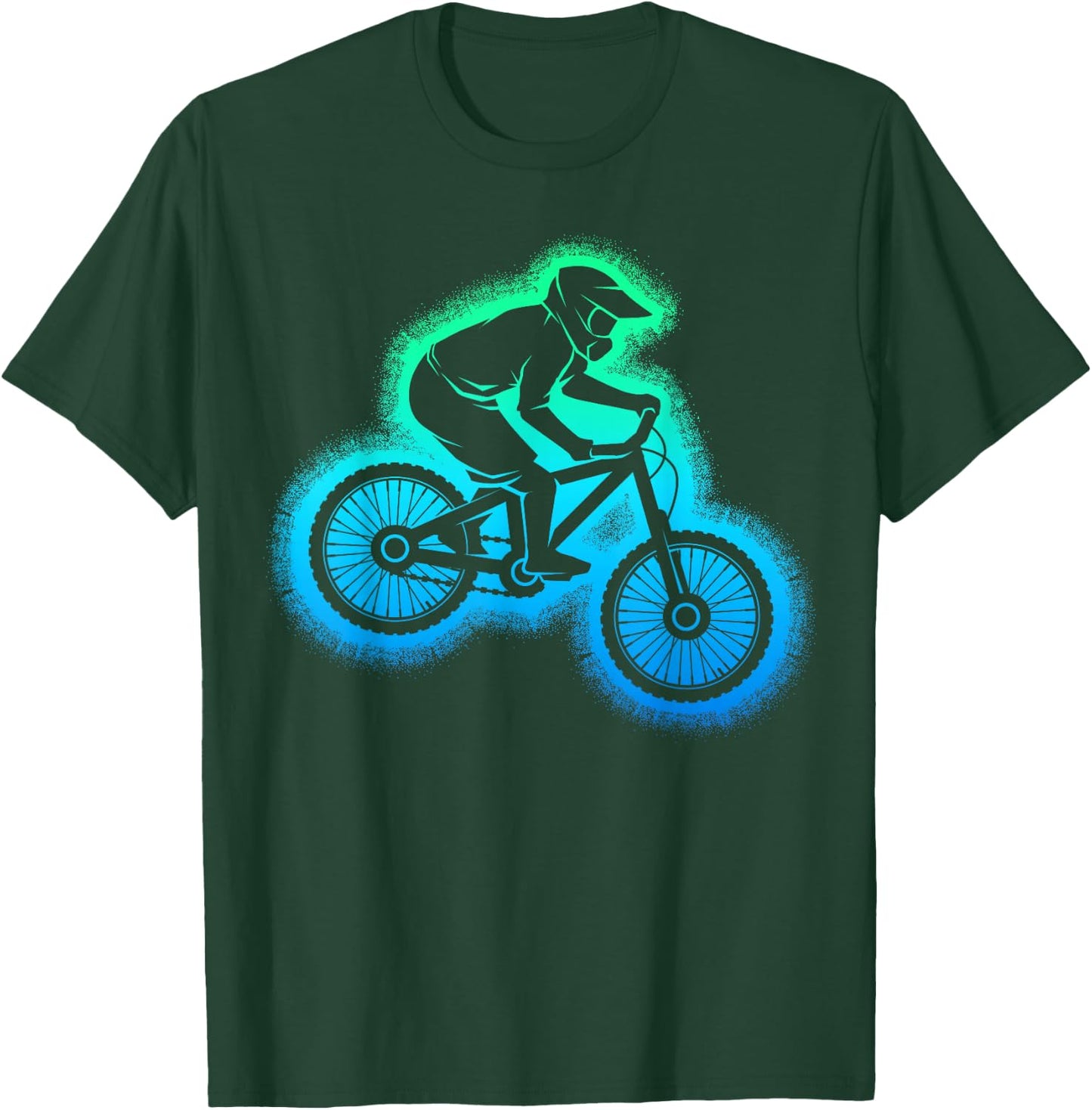 Mountainbike MTB Downhill Biker Kinder Jungen T-Shirt - T-Shirt | Forest