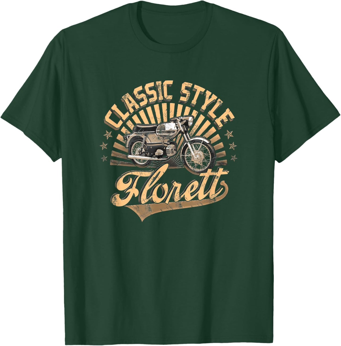 Kreidler Florett Moped Classic Style , black T-Shirt - T-Shirt | Forest