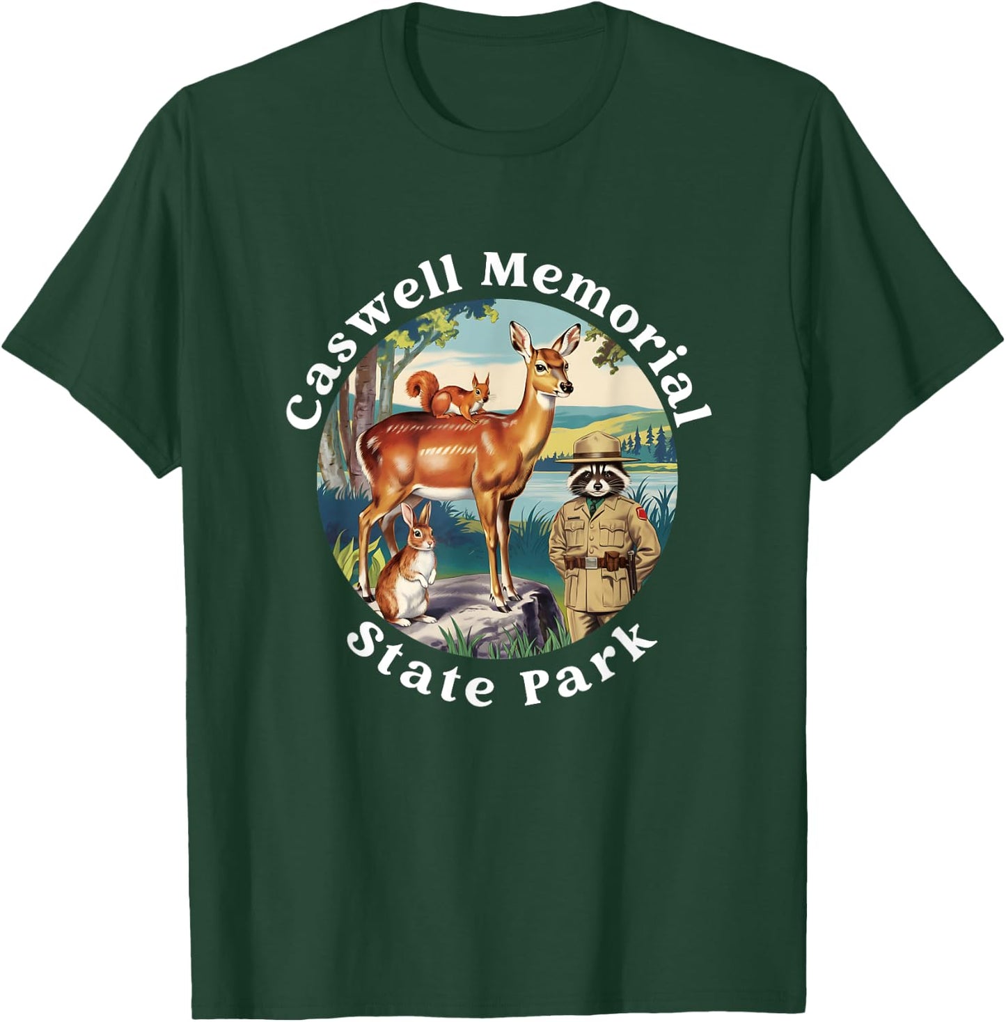Caswell Memorial State Park California Vacation Souvenir T-Shirt - T-Shirt | Forest