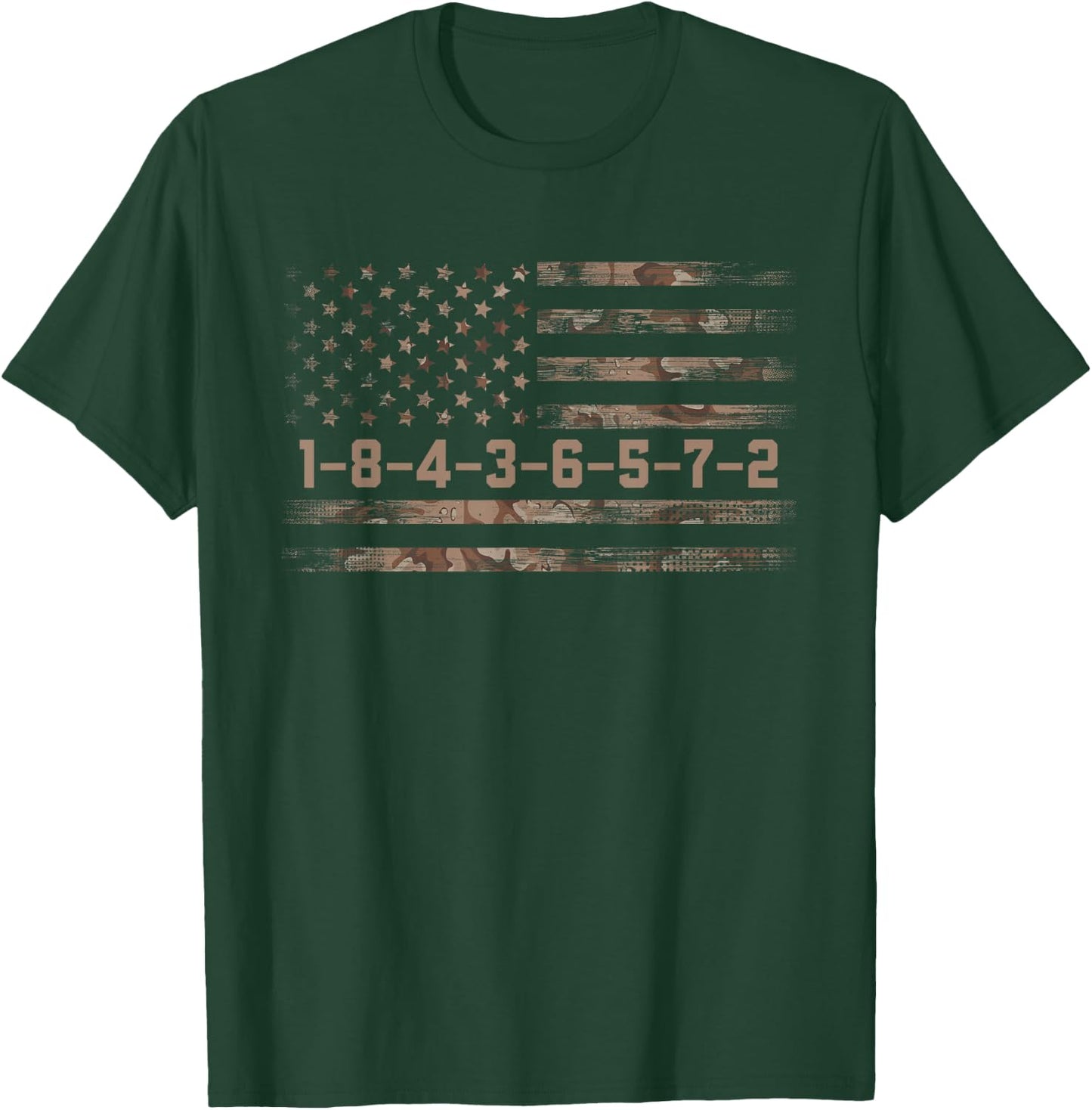 1-8-4-3-6-5-7-2 Firing Order Small Block Engine V8 T-Shirt - T-Shirt | Forest