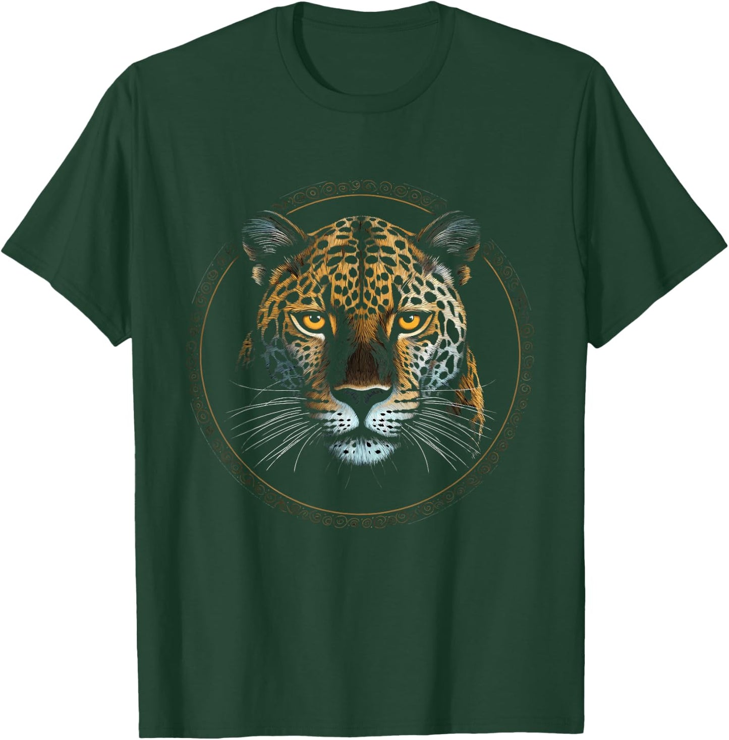 Jaguar Face Big Cat Lover Print Art Graphic Design Men Women Kids T-Shirt - T-Shirt | Forest