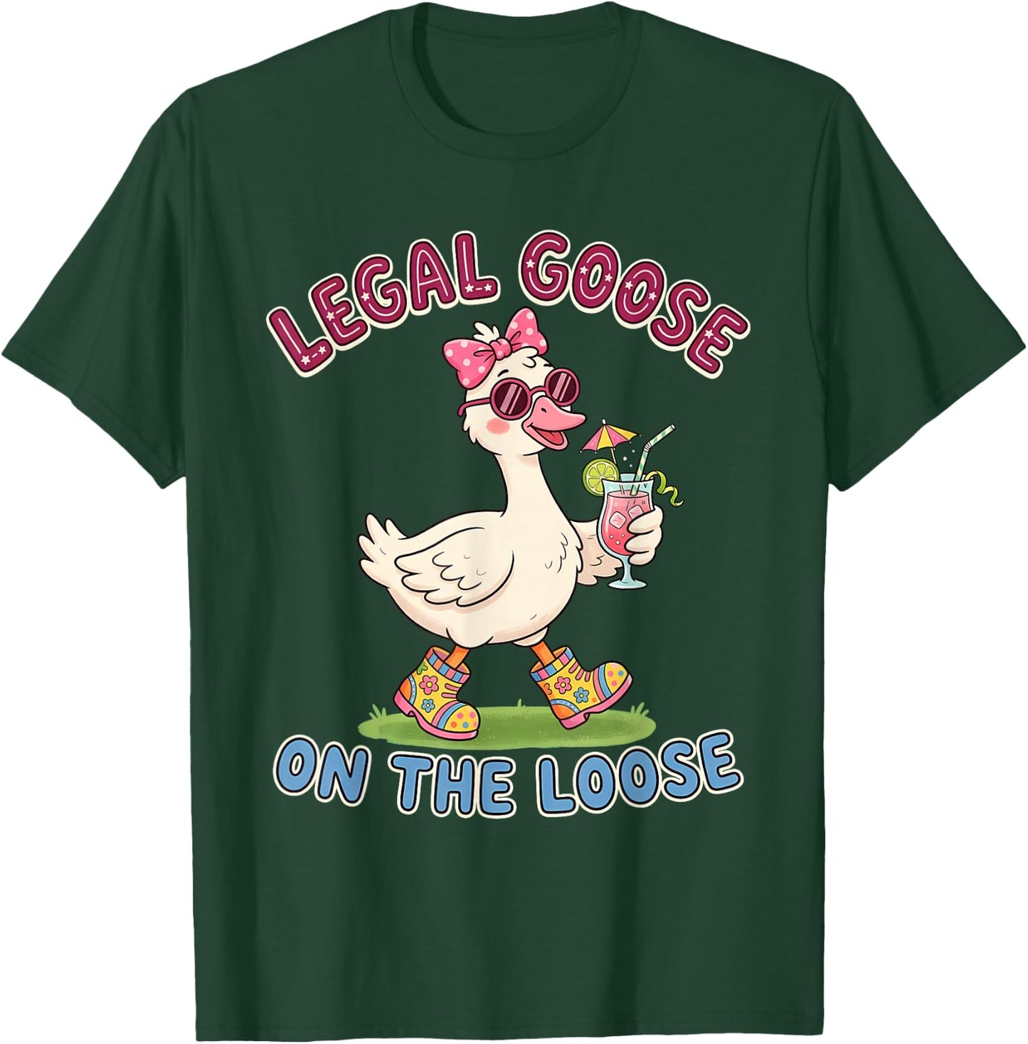 Legal Goose Girl 21st Birthday Women Summer Party T-Shirt - T-Shirt | Forest