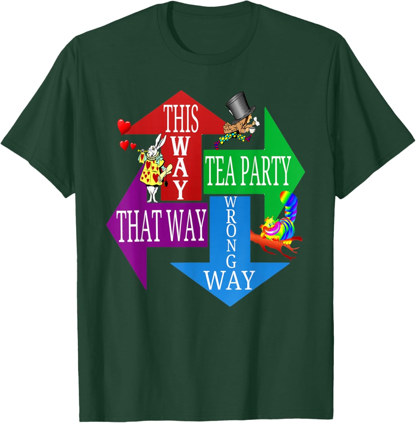 Madhatter Alice in Wonderland-Men Women Kids T Shirt T-Shirt - T-Shirt | Forest