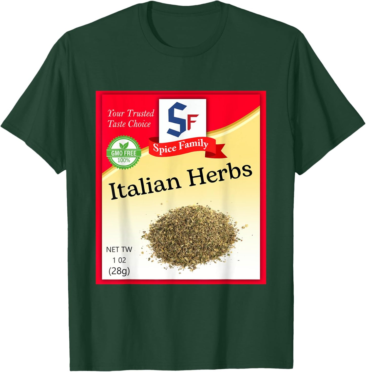 Italian Herbs Condiment Costume Holiday Spice Group Costumes T-Shirt - T-Shirt | Forest