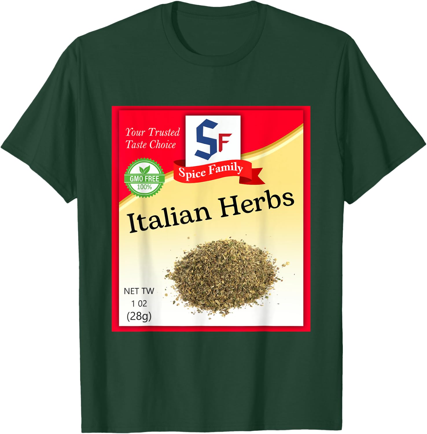 Italian Herbs Condiment Costume Holiday Spice Group Costumes T-Shirt - T-Shirt | Forest