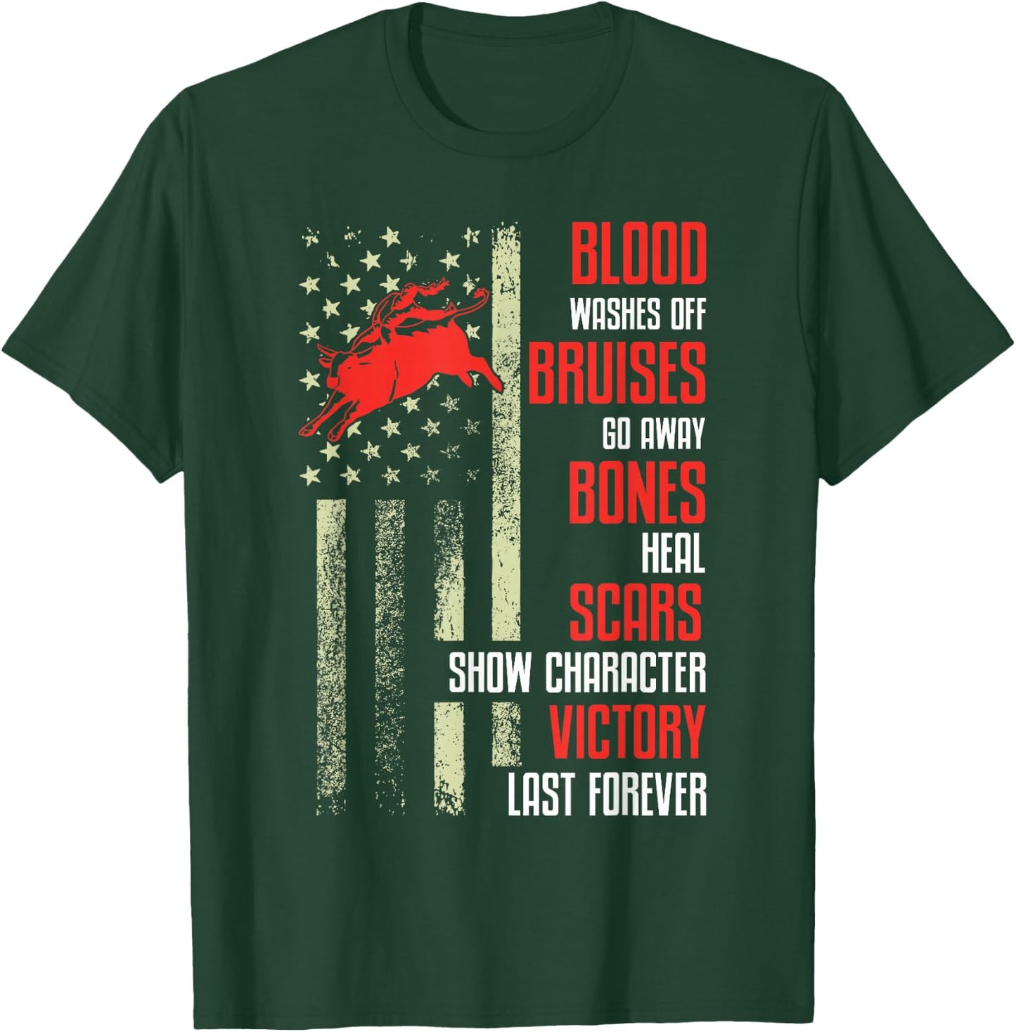 Rodeo Bull Rider Bull Riding T-Shirt - T-Shirt | Forest