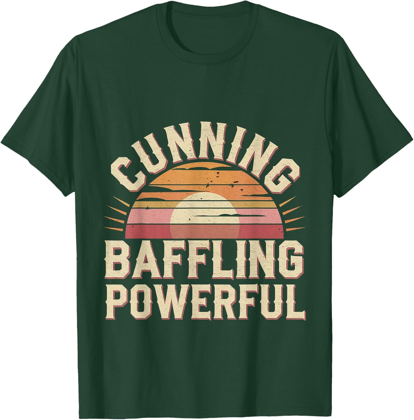 Cunning Baffling Powerful Alcoholism Journey Recovery T-Shirt - T-Shirt | Forest