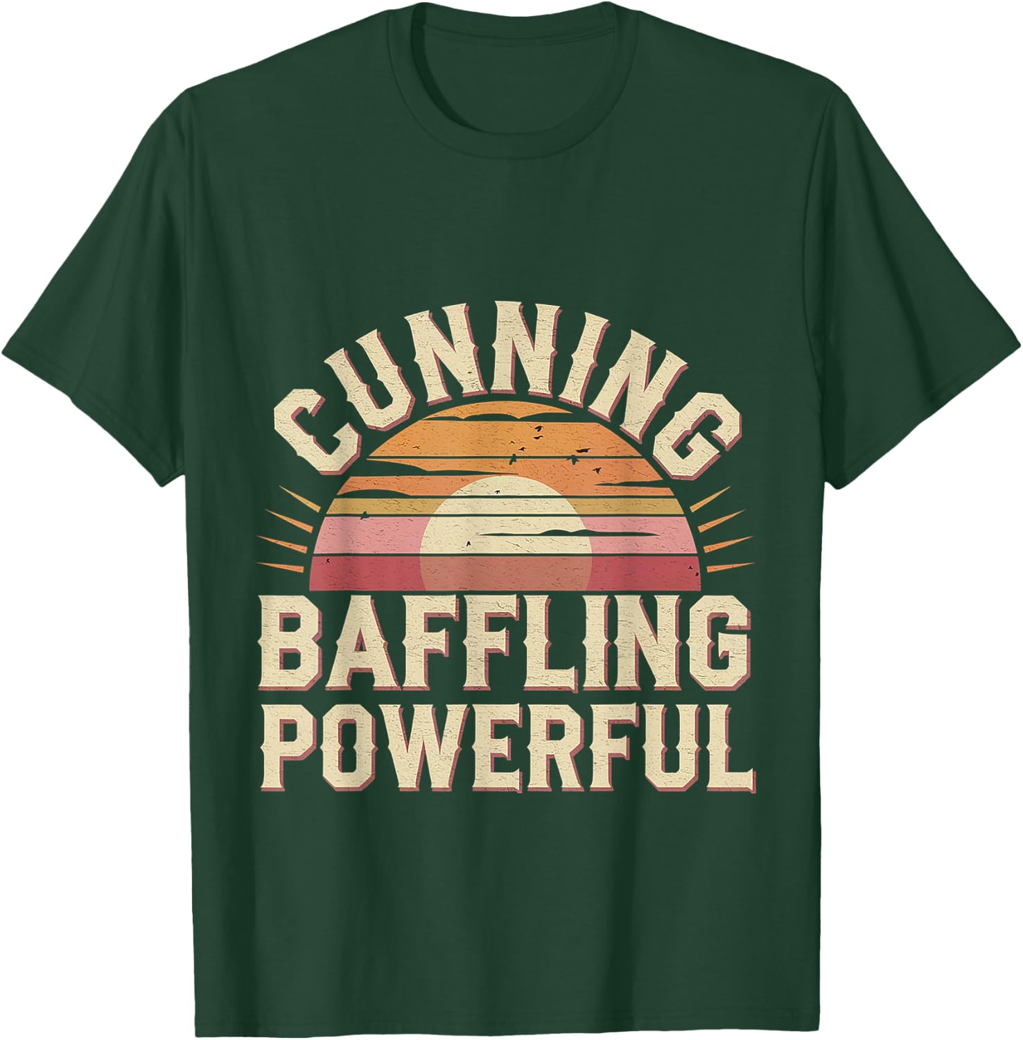 Cunning Baffling Powerful Alcoholism Journey Recovery T-Shirt - T-Shirt | Forest