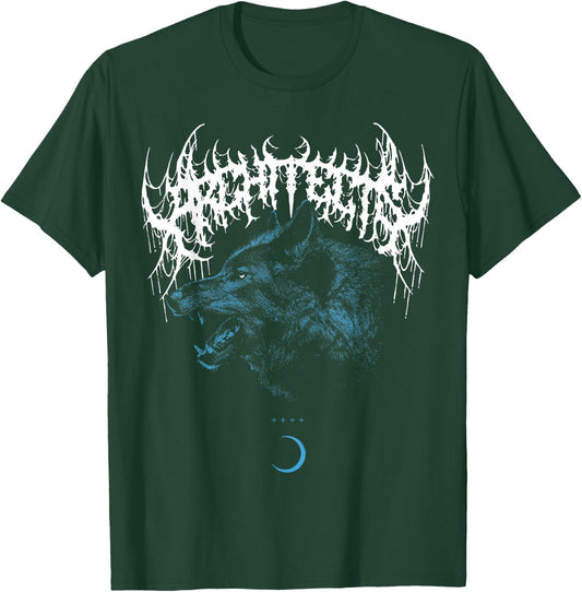 Architects Schwarz Wolf Tierdruck Klassisch mit und Kurzarm S T-Shirt - T-Shirt | Forest