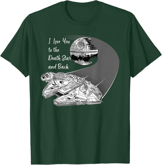 Star Wars Millennium Falcon I Love You Valentine's Wedding T-Shirt - T-Shirt | Forest