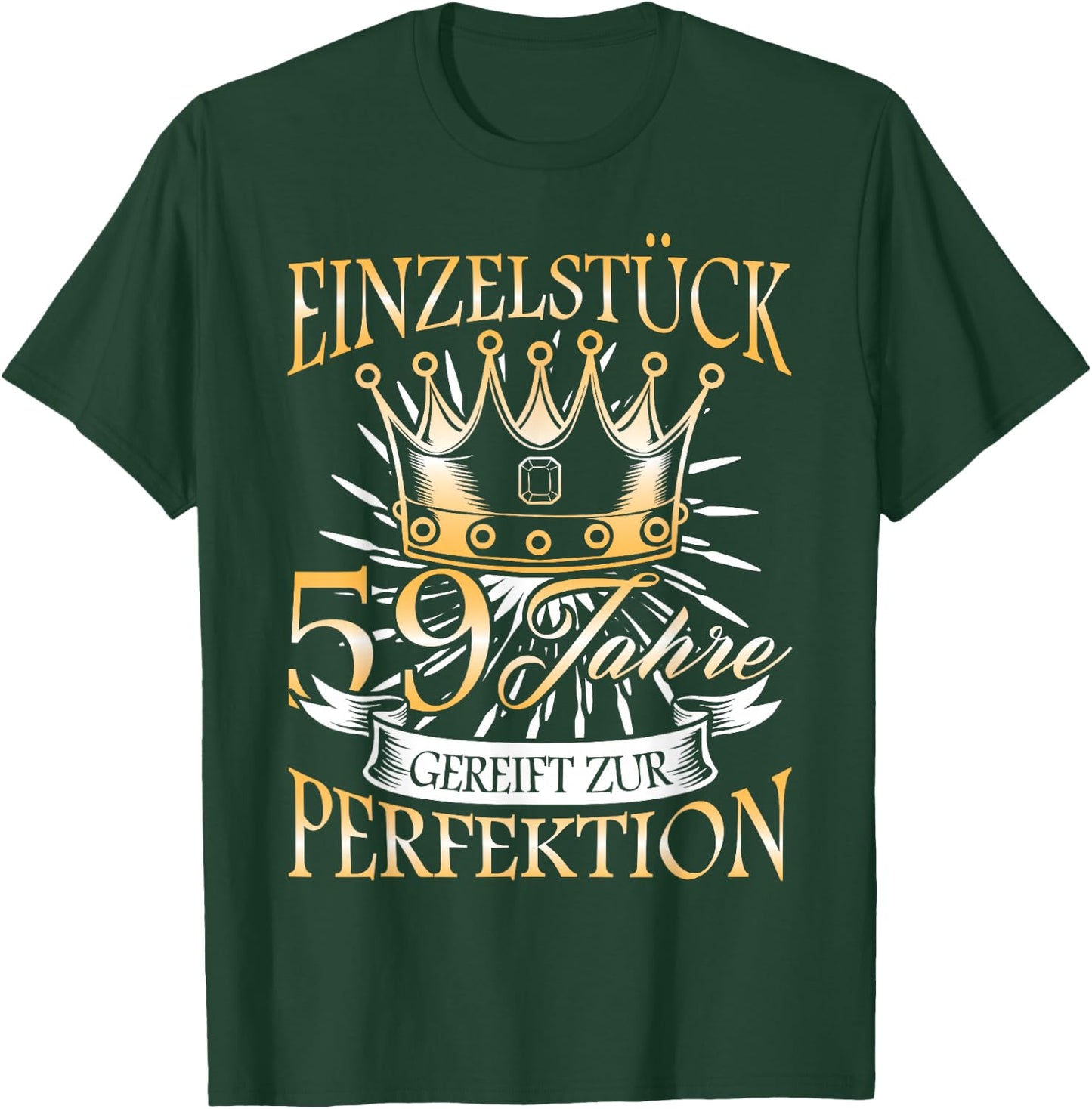 59th Birthday Woman I 59th Birthday I 59th Birthday , black T-Shirt - T-Shirt | Forest
