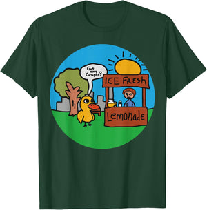 Vintage Lemonade Duck Lemonade Stand Funny Meme T-Shirt - T-Shirt | Forest
