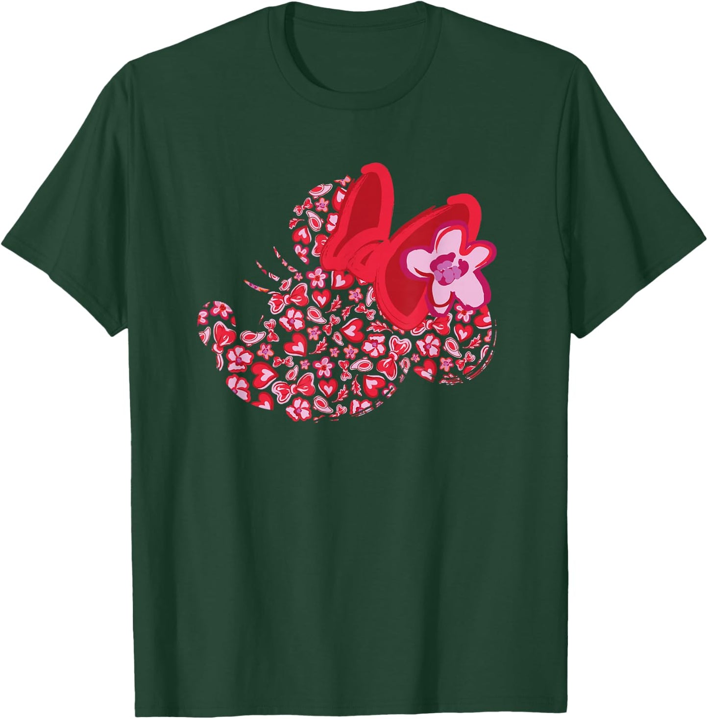 Disney Minnie Mouse Breast Cancer Awareness Silhouette T-Shirt - T-Shirt | Forest