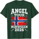 Angel Tour Norway 2026 Fishing Team Norway Flag Angler , black, S T-Shirt - T-Shirt | Forest
