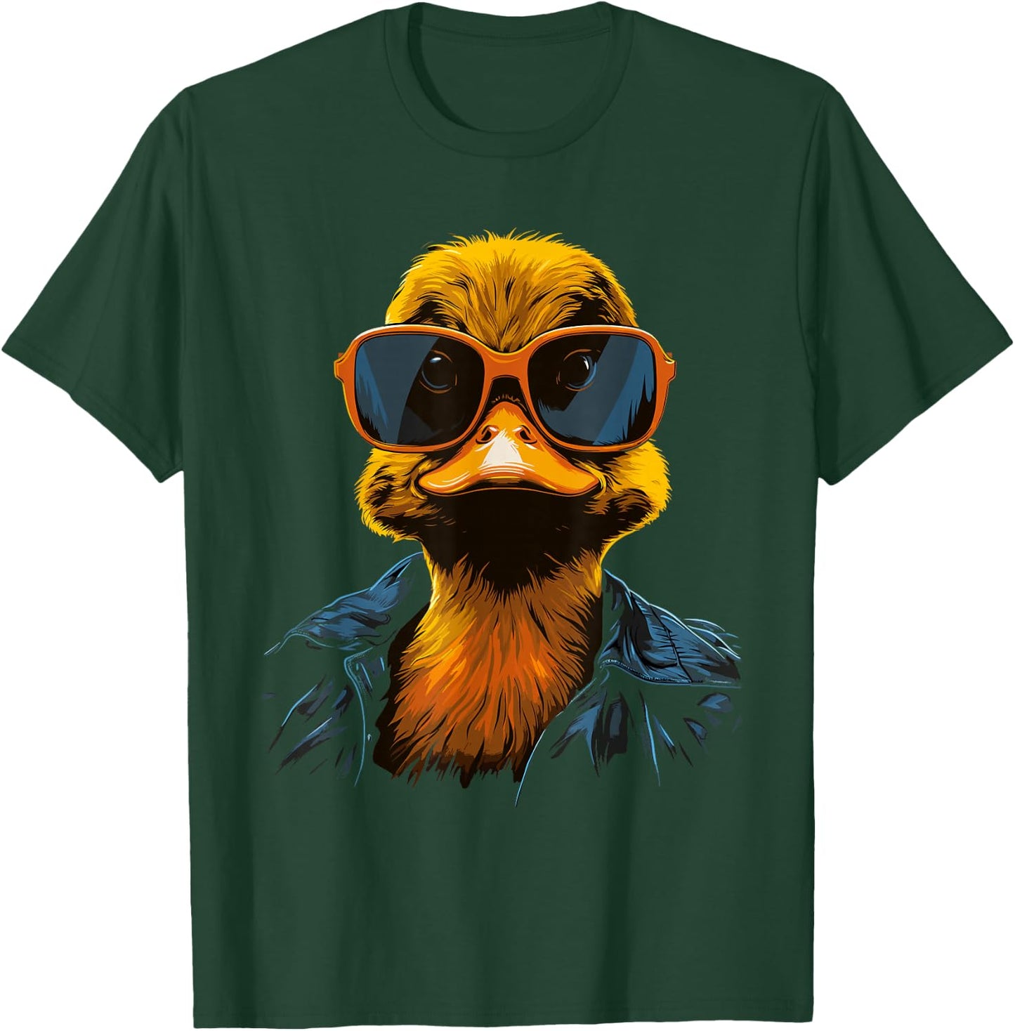 Cool Duck Women Kids Rubber Duck Lovers Sunglasses T-Shirt - T-Shirt | Forest