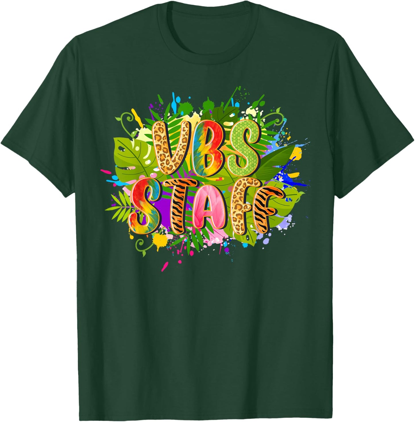VBS Staff Jungle Rainforest Team Vacation Bible School Squad T-Shirt - T-Shirt | Forest