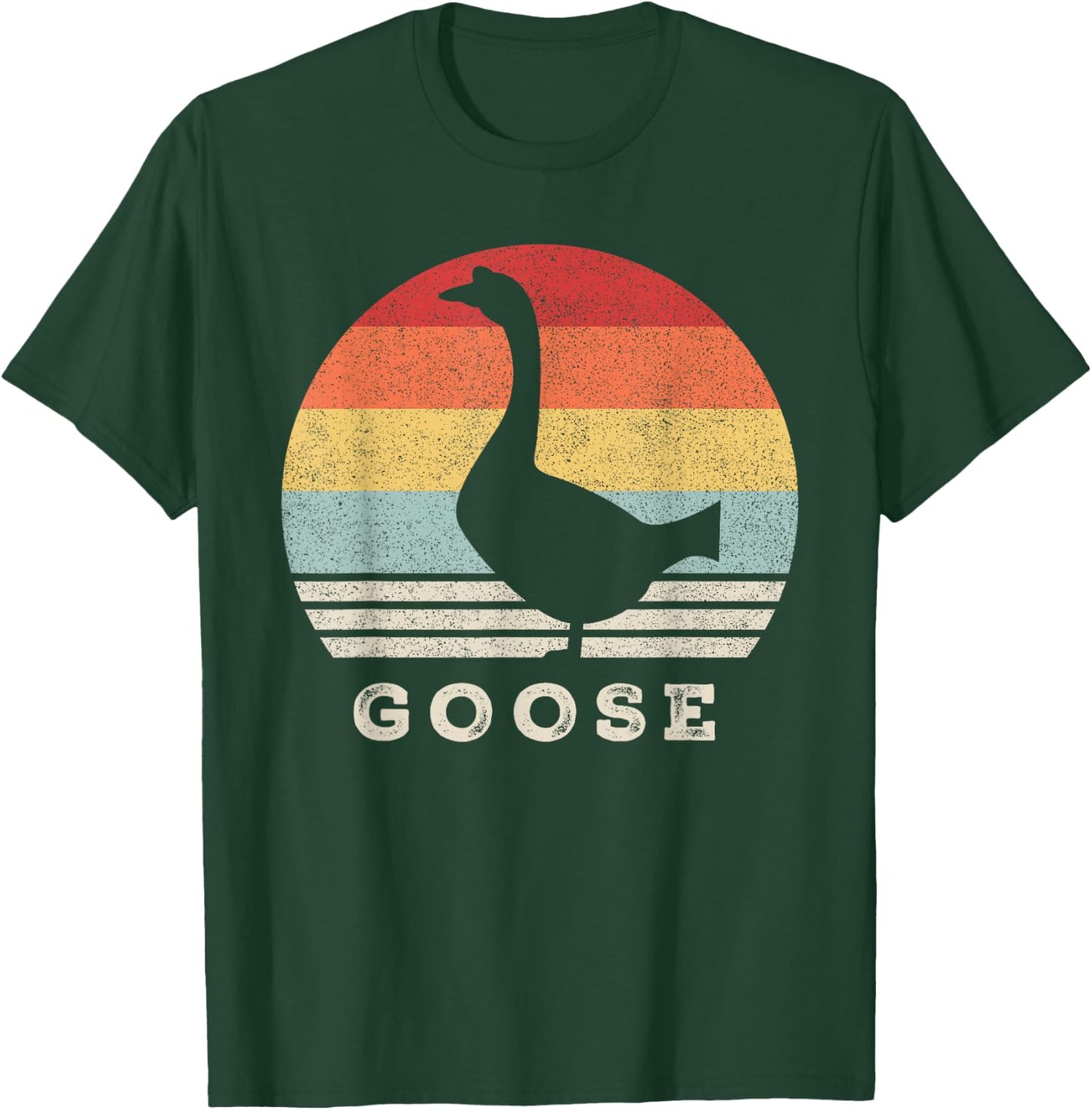 Retro Goose Shirt Funny Animal Lover Gift Vintage T-Shirt - T-Shirt | Forest