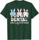 Women Dental Squad Easter Spring Bunny Tooth Dental Crew T-Shirt - T-Shirt | Forest