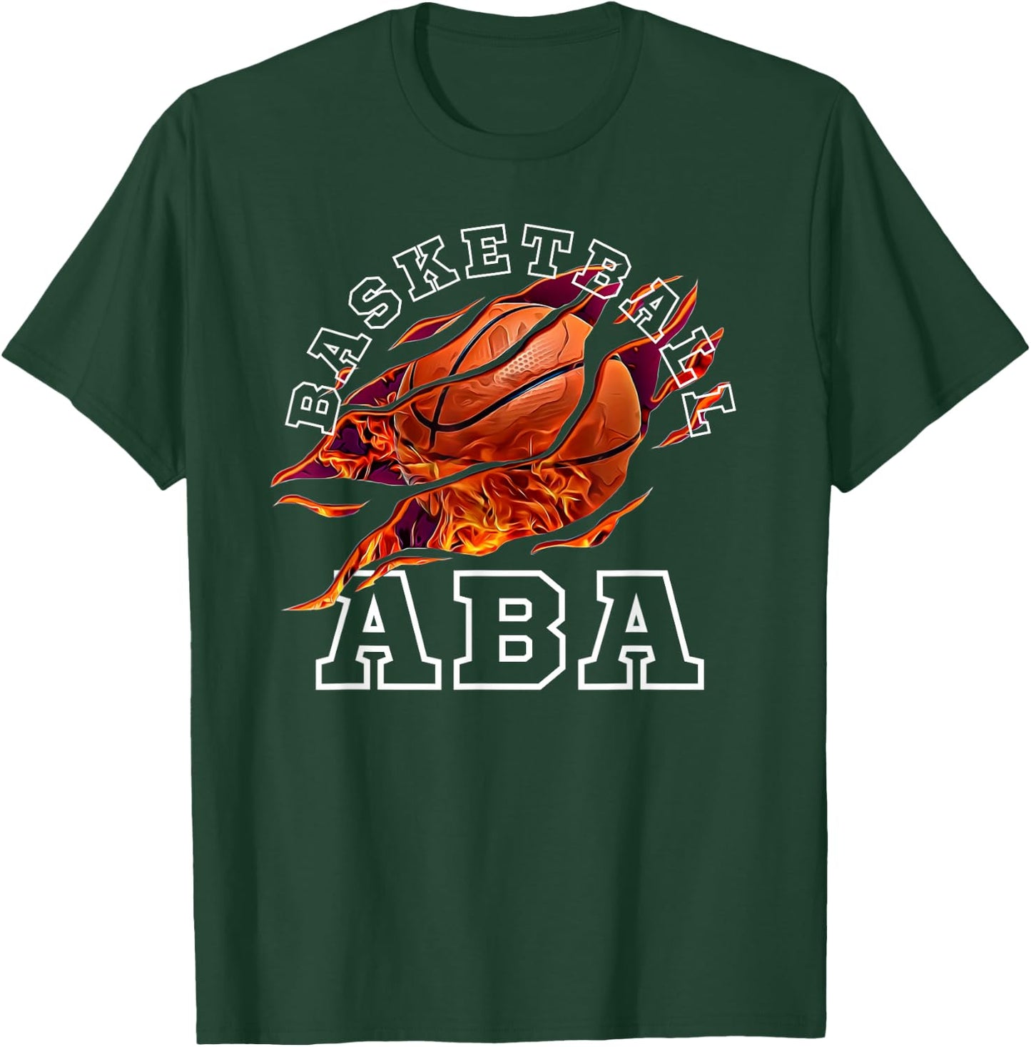 Basketball Aba Bball Lover Sports Fan Novelty T-Shirt - T-Shirt | Forest