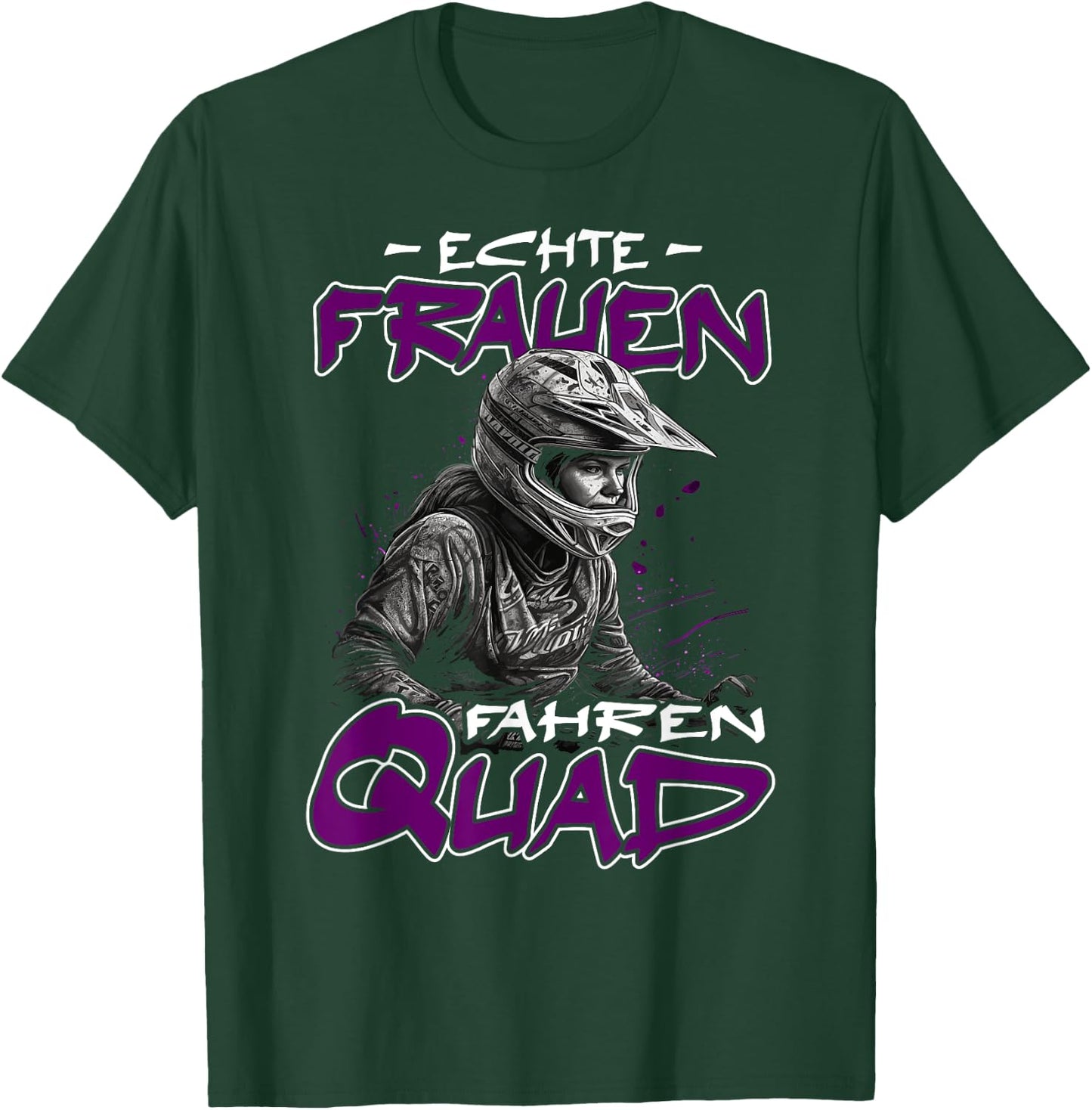 Quad Driver | Real Women Driving Qaud , black T-Shirt - T-Shirt | Forest