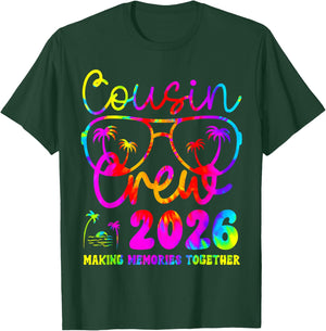 Cousin Crew 2026 Summer Vacation Beach Family Trip Matching T-Shirt - T-Shirt | Forest