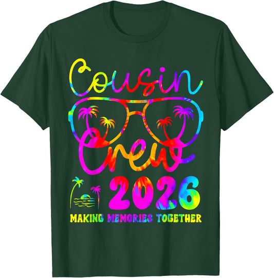 Cousin Crew 2026 Summer Vacation Beach Family Trip Matching T-Shirt - T-Shirt | Forest
