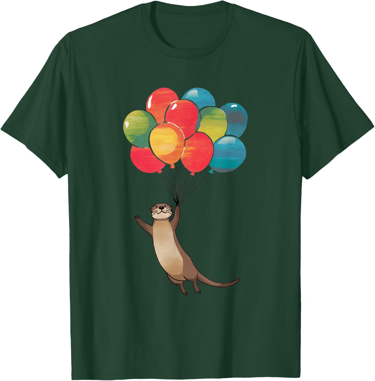 Otter Lover – Playful Wildlife Enthusiast Design T-Shirt - T-Shirt | Forest