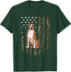 American Staffordshire Terrier Camouflage USA Flag T-Shirt - T-Shirt | Forest