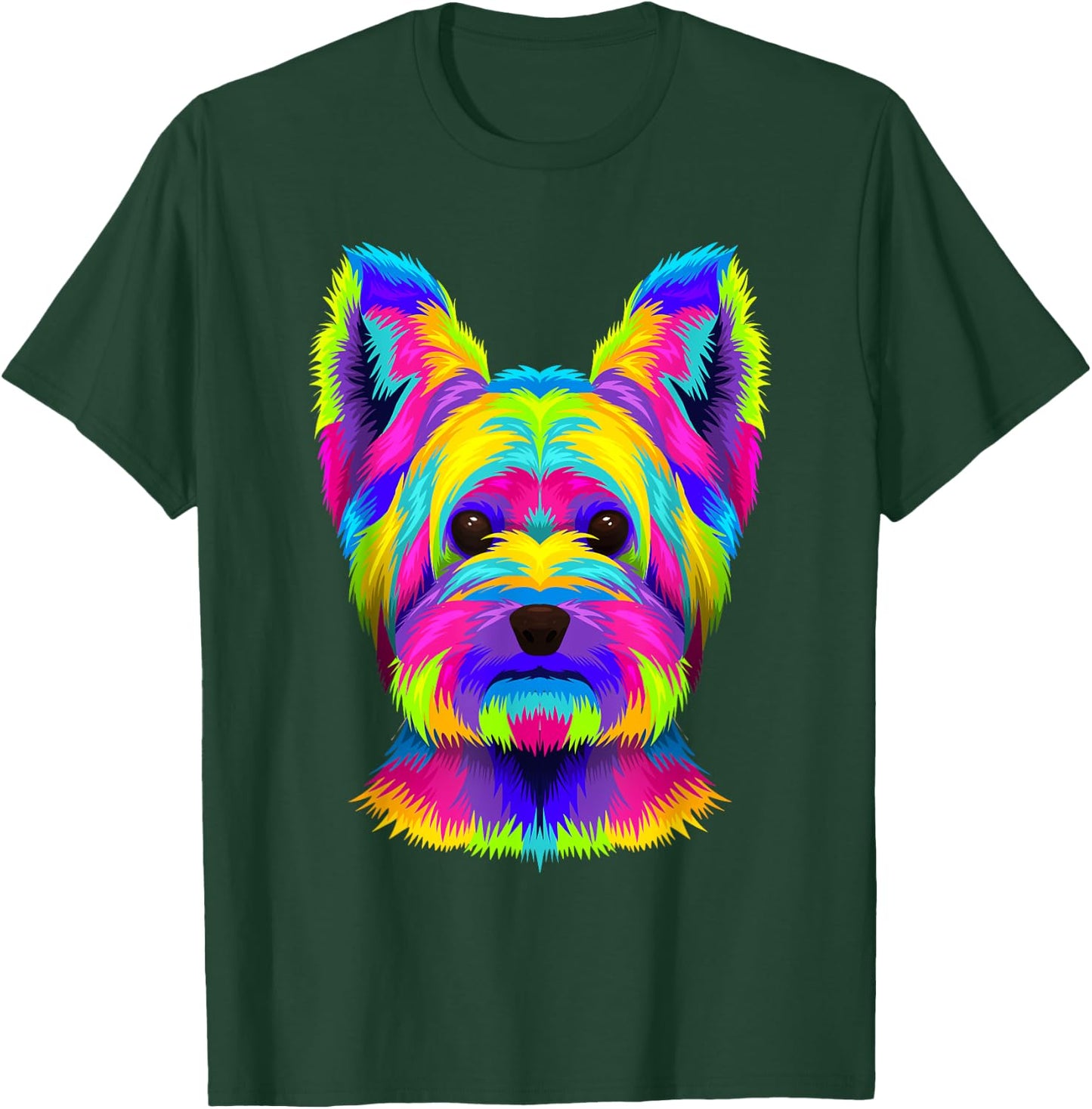 Funny Yorkshire Terrier Design Women Kids Yorkie Dog T-Shirt - T-Shirt | Forest