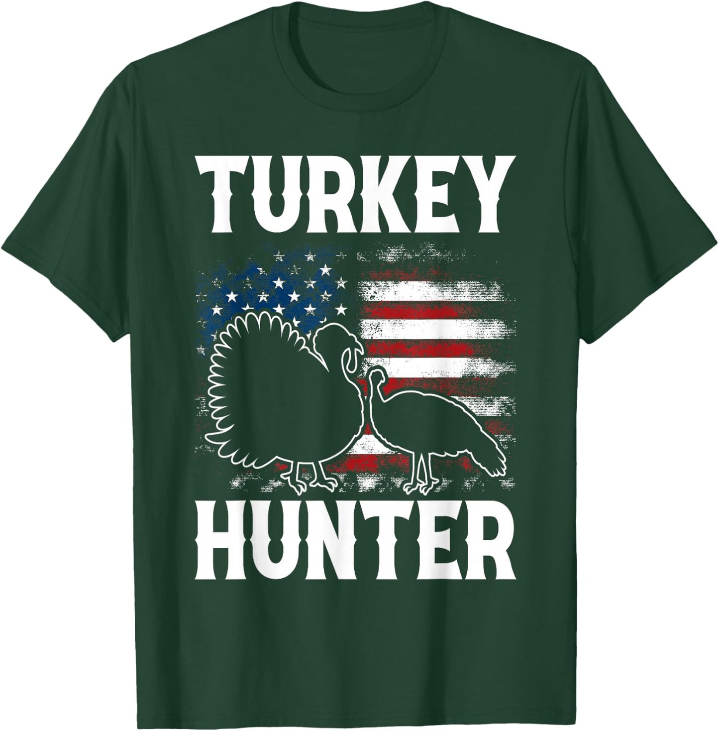 Turkey Hunter - Fun Turkey Hunting Apparel T-Shirt - T-Shirt | Forest