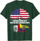 American Grown with Flag Heritage Mexican Ecuadorian Roots T-Shirt - T-Shirt | Forest