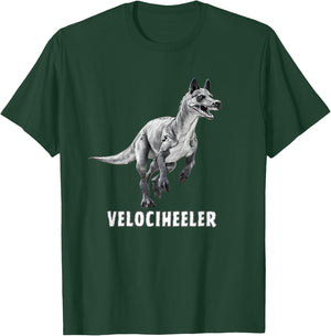 Velociraptor Australian cattle dog, red blue heeler dinosaur T-Shirt - T-Shirt | Forest