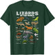 Lizard Shirt Lizards Animal of the World Reptile Herpetology T-Shirt - T-Shirt | Forest