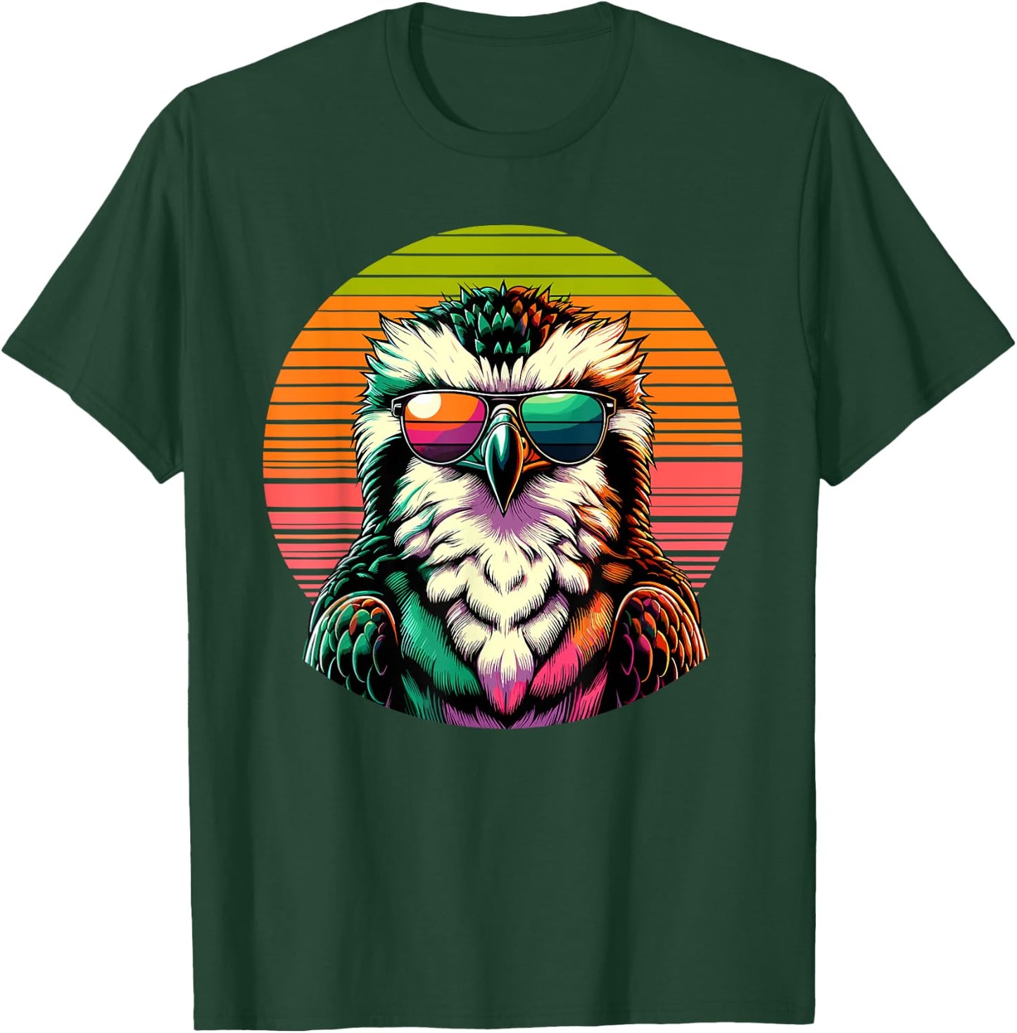 Retro Sunset Sunglasses Osprey Sea Hawk Ospreys T-Shirt - T-Shirt | Forest