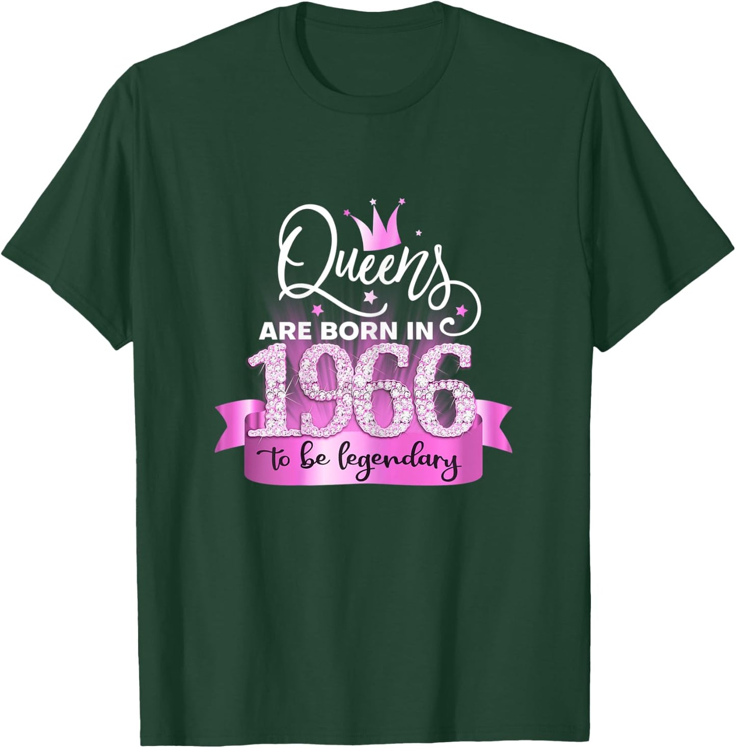 Born In 1966 I Elegant Pink Black Party Outfit & Accessory T-Shirt - T-Shirt | Forest