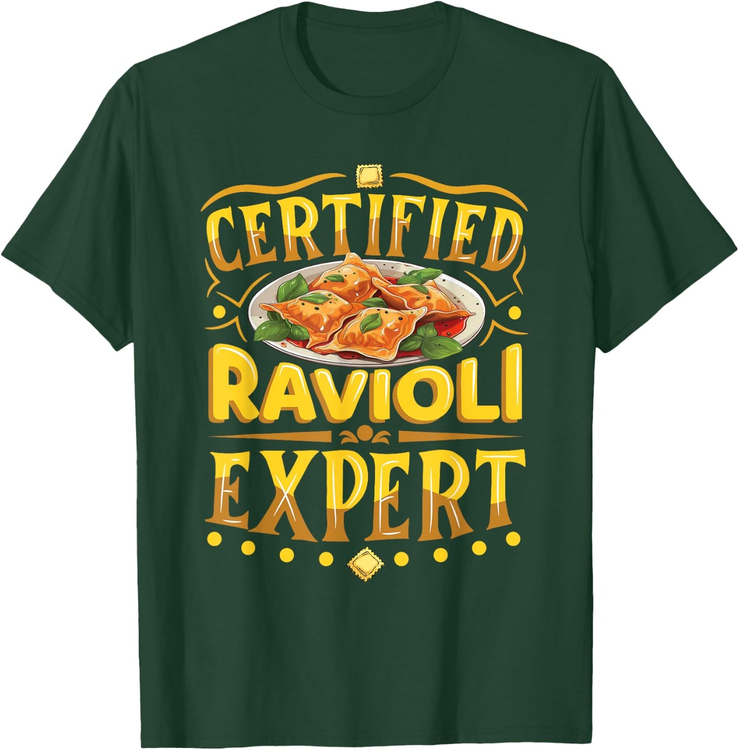 Ravioli Baking - Funny Polish Italian Ravioli Pasta T-Shirt - T-Shirt | Forest