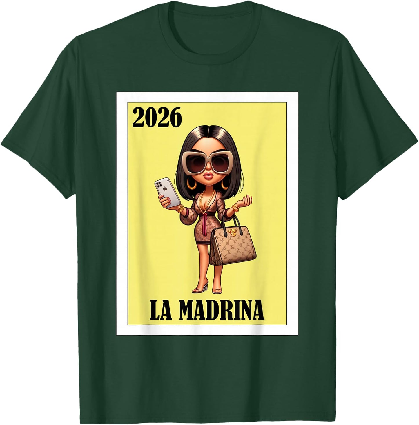 La Madrina 2026 Promoted to Godmother T-Shirt - T-Shirt | Forest