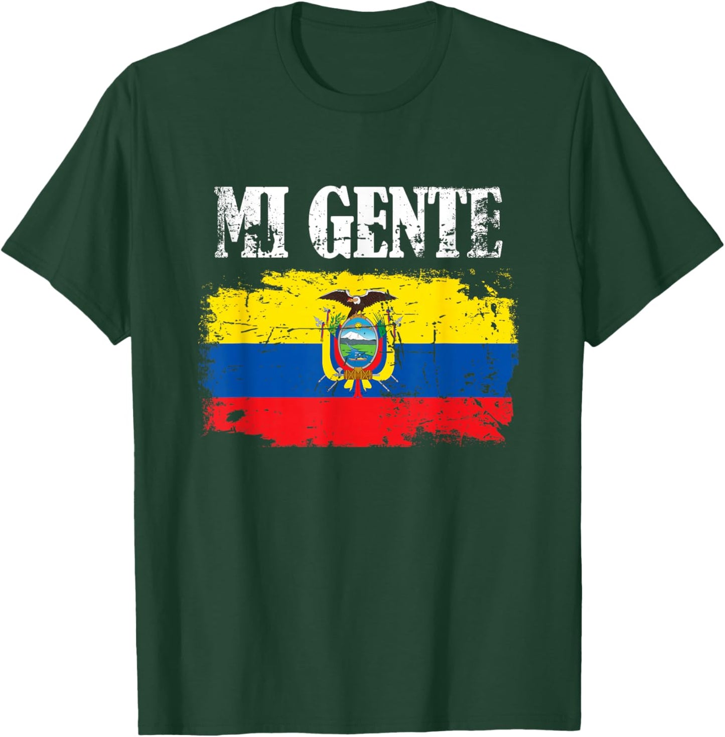 Mi Gente (My People) Ecuador Pride T-Shirt - T-Shirt | Forest