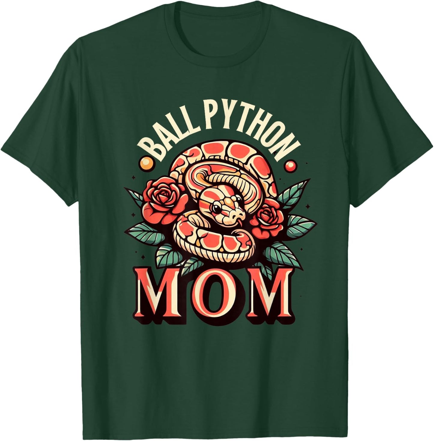 Ball Python Mom Shirt Snake Reptile Herpetology Ball Python T-Shirt - T-Shirt | Forest