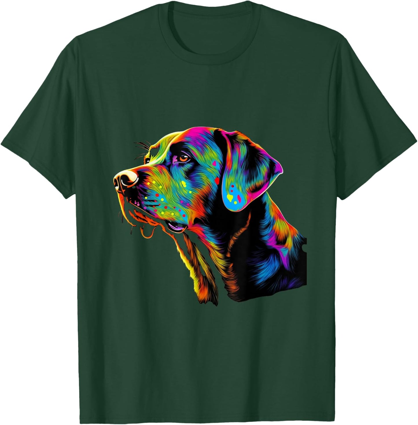 Colorful Neon Labrador Retriever T-Shirt - T-Shirt | Forest